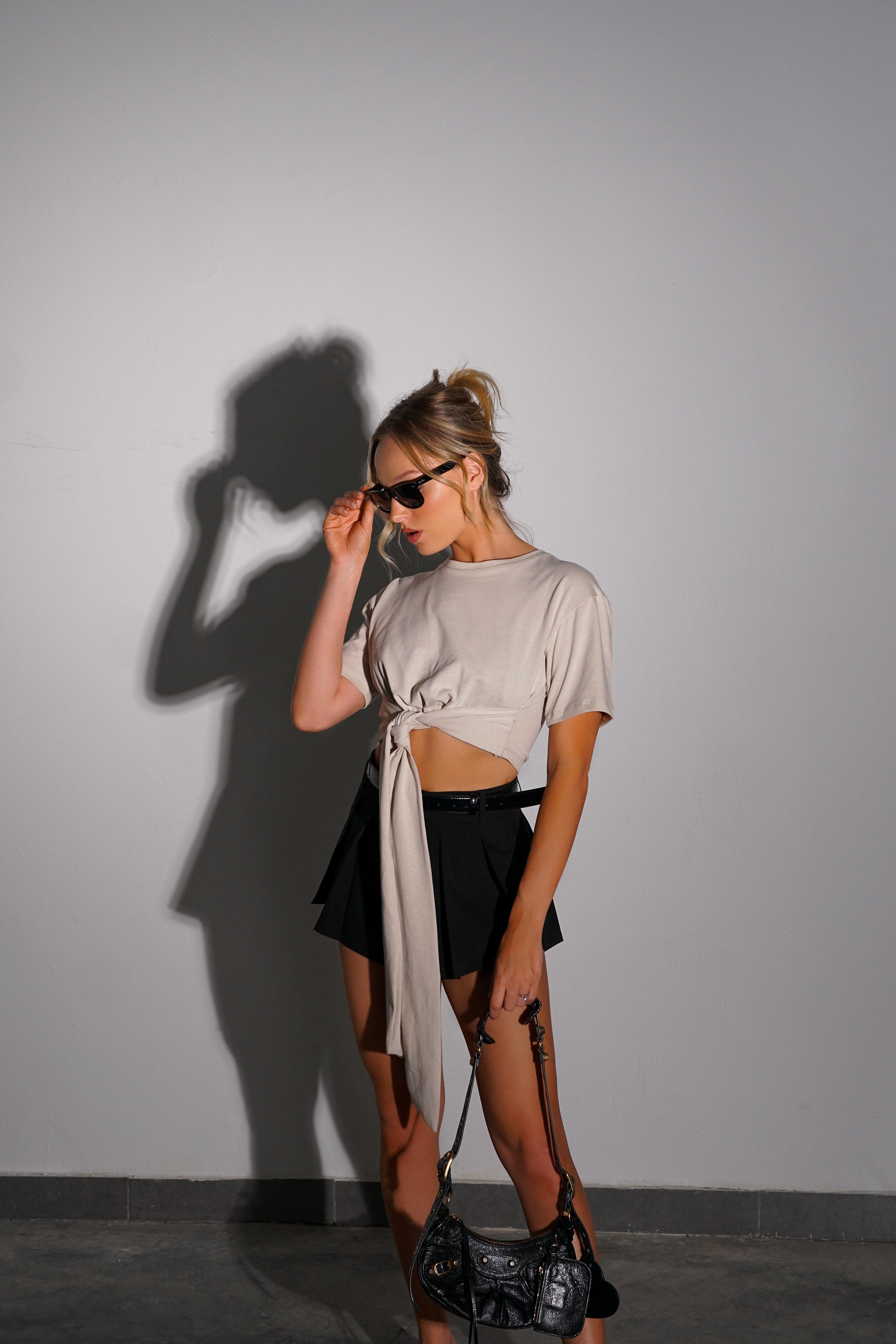 חולצת דילן בז'