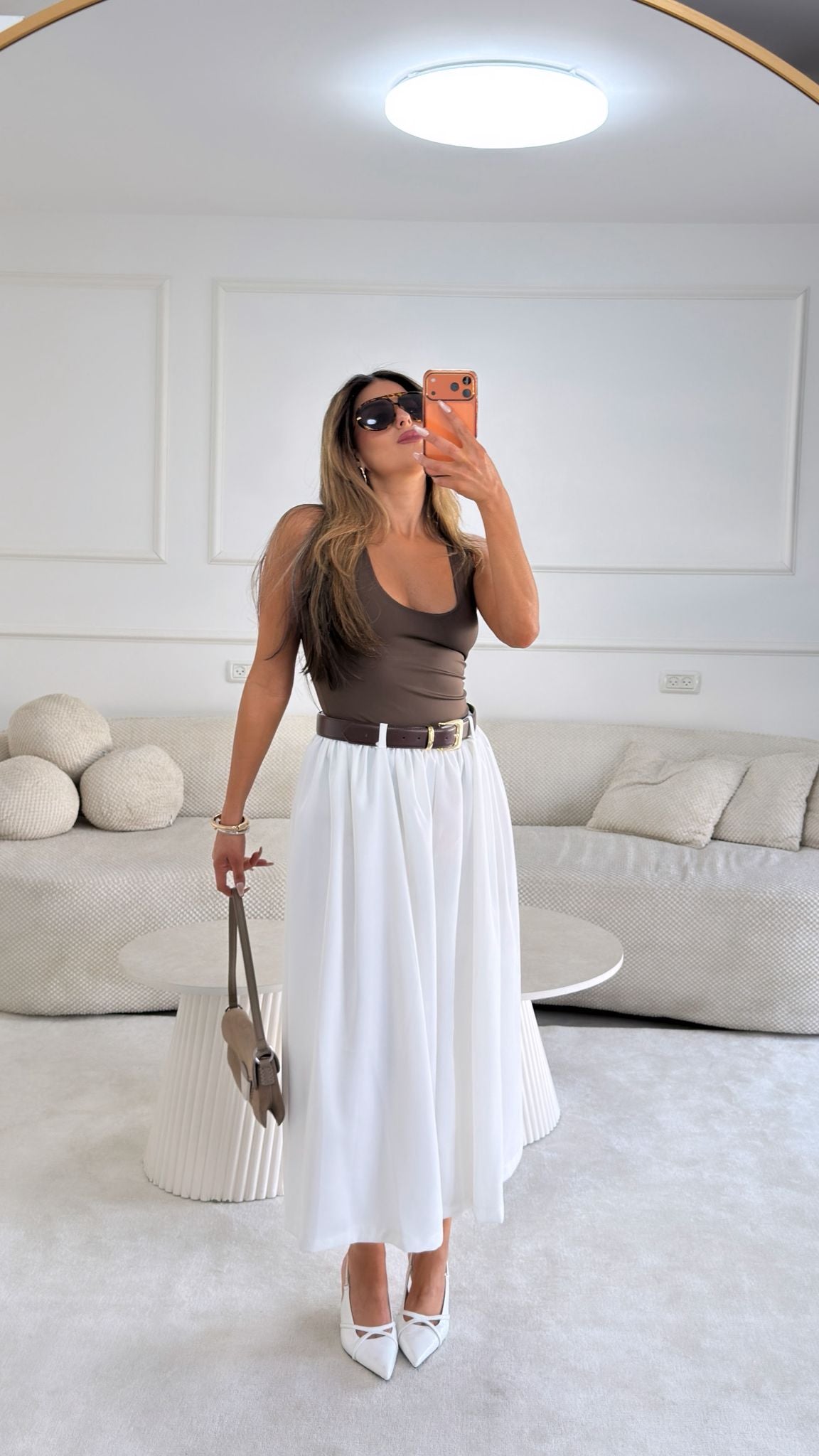 מכנס ארי לבן