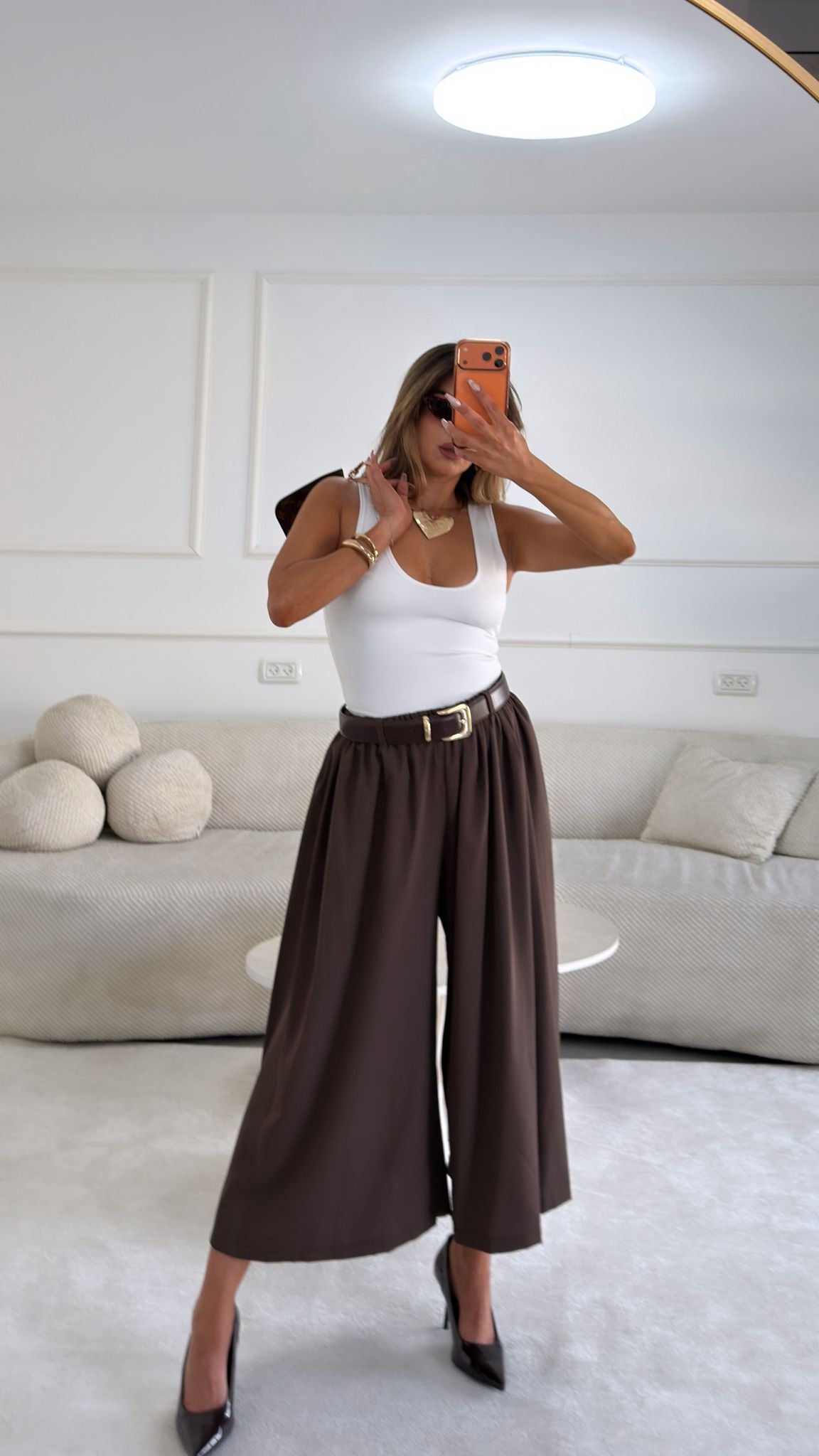 מכנס ארי חום