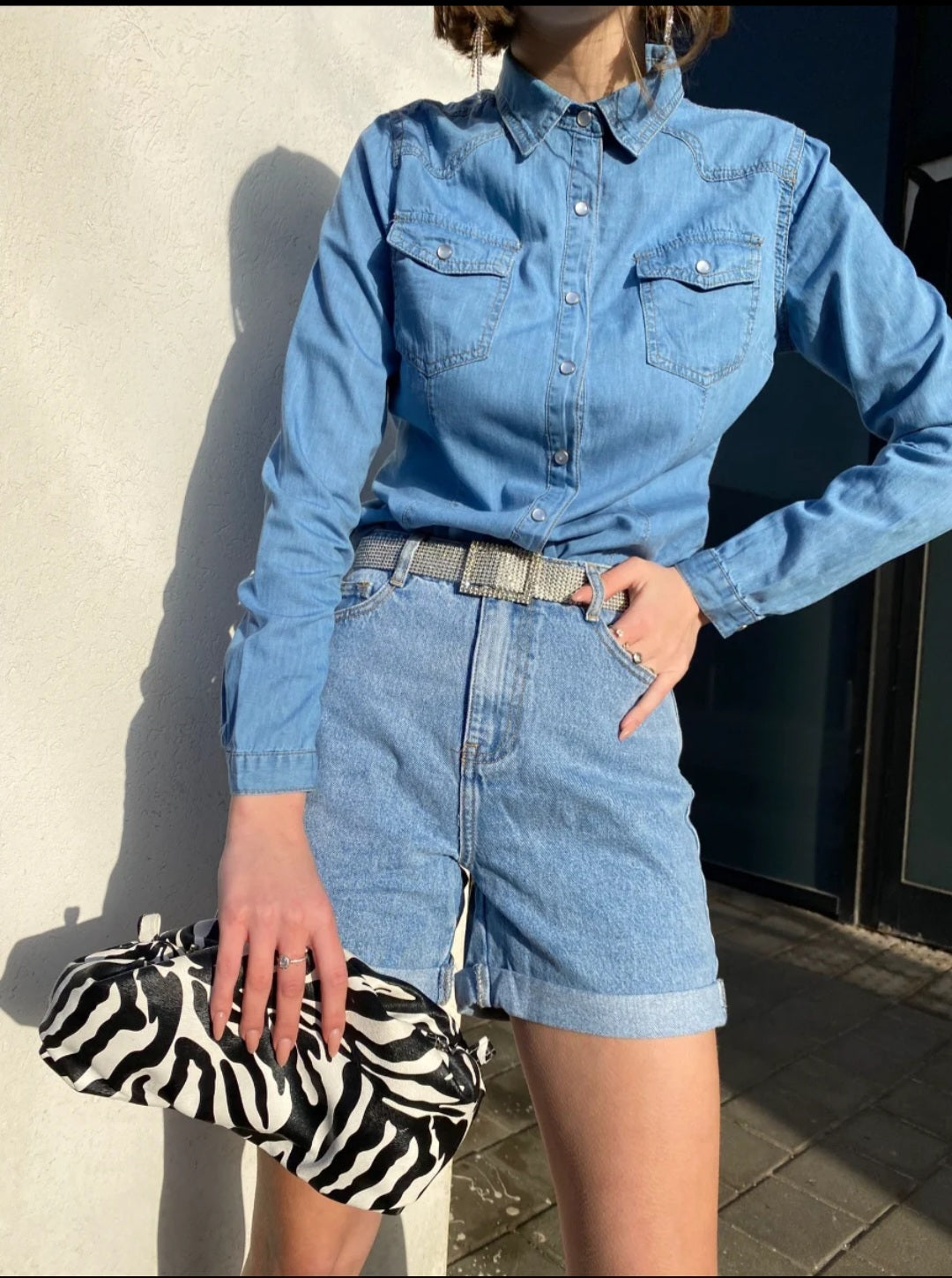 שורט גינס קיפול