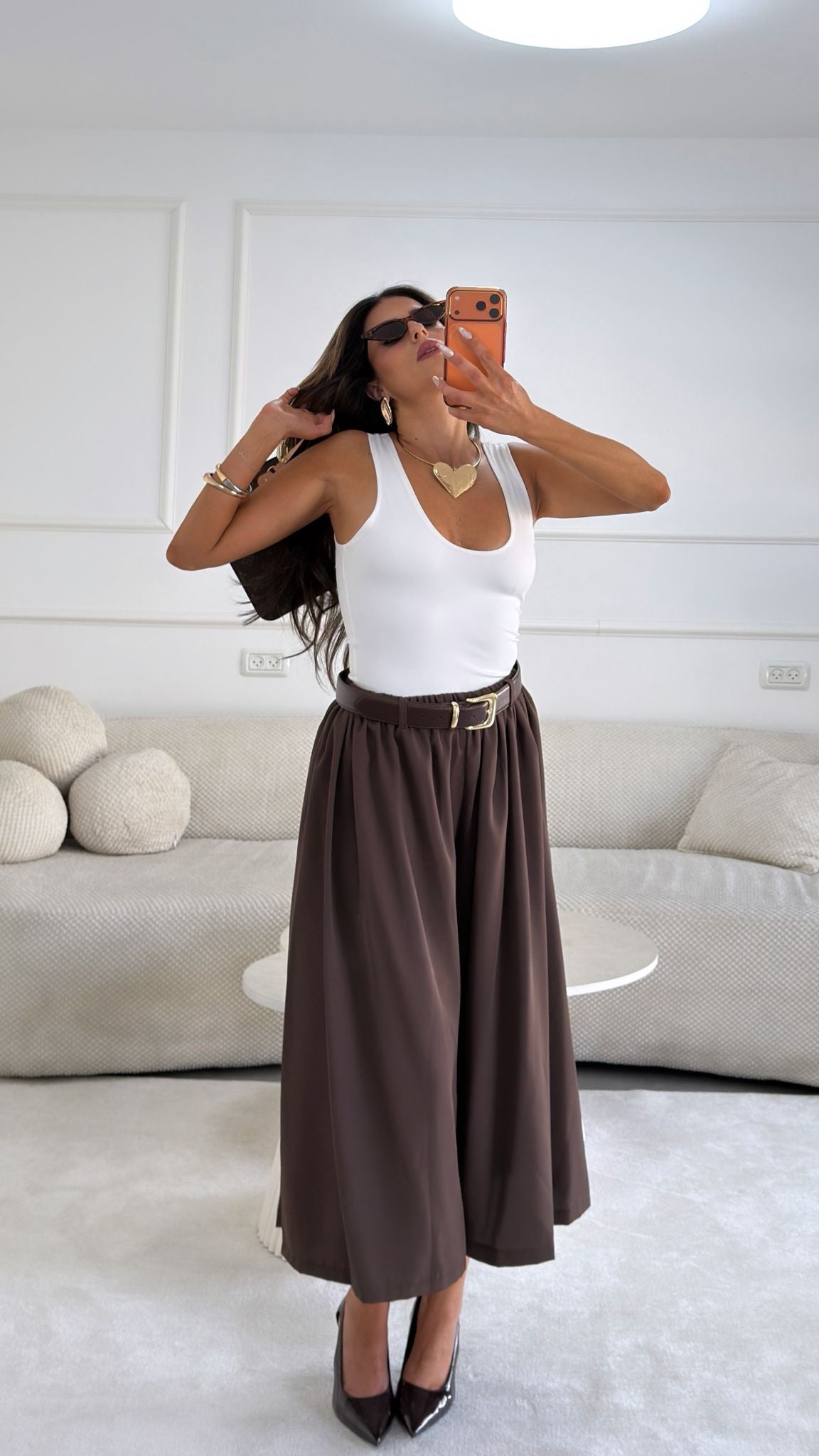 מכנס ארי חום